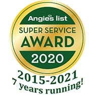 Angi's Super Service Award 2020 Best Contractor
